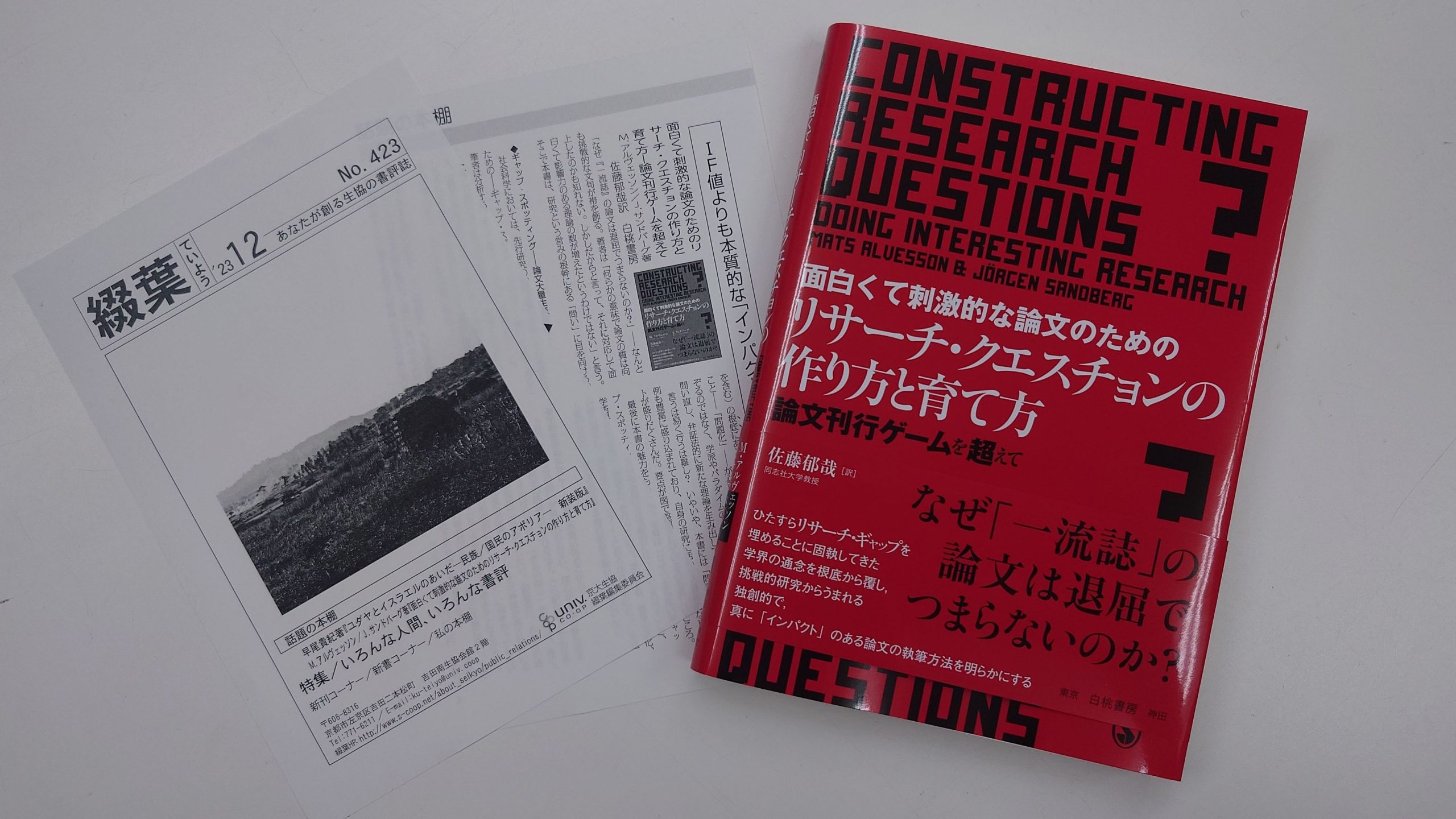 面白くて刺激的な論文のためのリサーチ・クエスチョンの作り方と